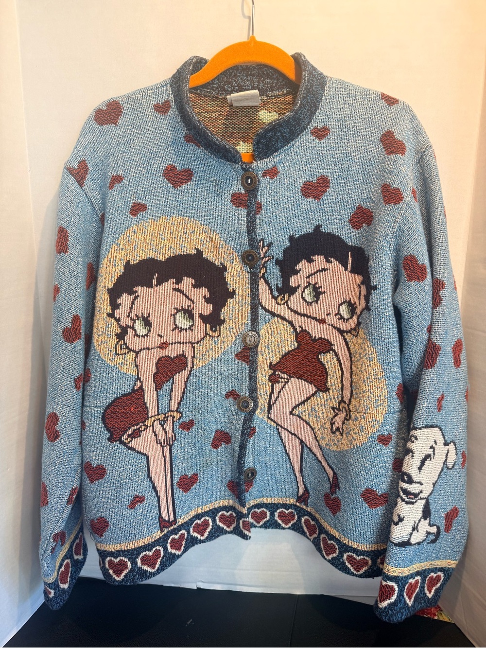 Vintage Betty Boop Sweater Cardigan Jacket